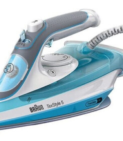 Braun TexStyle 5 SI 5006 BL Droog- & stoomstrijkijzer Keramische zoolplaat 2600 W Blauw, Grijs, Wit