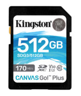 Kingston Technology Canvas Go! Plus 512GB SDXC Canvas Go Plus 170R C10 UHS-I U3 V30