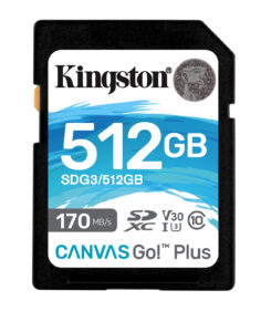 Kingston Technology Canvas Go! Plus 512GB SDXC Canvas Go Plus 170R C10 UHS-I U3 V30