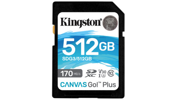 Kingston Technology Canvas Go! Plus 512GB SDXC Canvas Go Plus 170R C10 UHS-I U3 V30