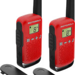 Motorola TALKABOUT T42 twee-weg radio 16 kanalen Zwart, Rood