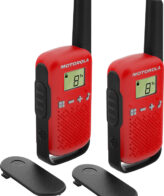 Motorola TALKABOUT T42 twee-weg radio 16 kanalen Zwart, Rood