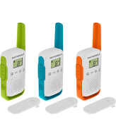 Motorola T42 twee-weg radio 16 kanalen Blauw, Groen, Oranje, Wit