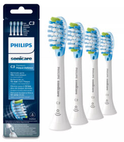 Philips Sonicare C3 Premium Plaque Defence HX9044/17 4x Witte sonische opzetborstels