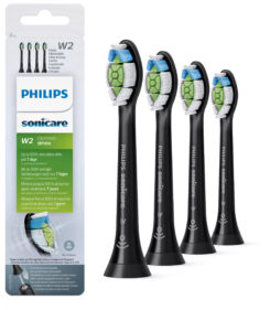 Philips W2 Optimal White HX6064/11 4x Zwarte sonische opzetborstels