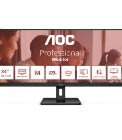 AOC U34E2M computer monitor 86,4 cm (34") 3440 x 1440 Pixels Wide Quad HD Zwart