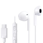 JVC HA-FR17UC Hoofdtelefoons Bedraad In-ear Oproepen/muziek USB Type-C Wit