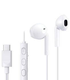 JVC HA-FR17UC Hoofdtelefoons Bedraad In-ear Oproepen/muziek USB Type-C Wit