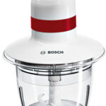 Bosch MMRP1000 elektrische hakmolen 0,8 l 400 W Rood, Transparant, Wit