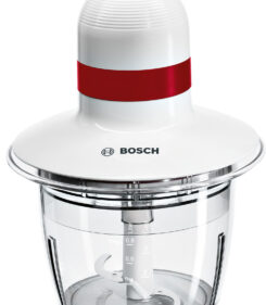 Bosch MMRP1000 elektrische hakmolen 0,8 l 400 W Rood, Transparant, Wit