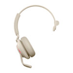 Jabra Evolve2 65 Headset Draadloos Hoofdband Kantoor/callcenter USB Type-C Bluetooth Beige
