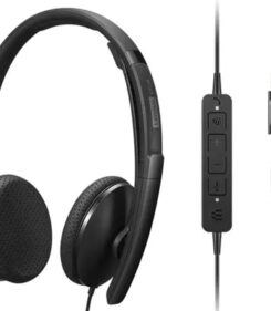 Lenovo 4XD1M45626 hoofdtelefoon/headset Bedraad Hoofdband USB Type-C Zwart