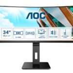 AOC P2 CU34P2A computer monitor 86,4 cm (34") 3440 x 1440 Pixels Quad HD LED Zwart