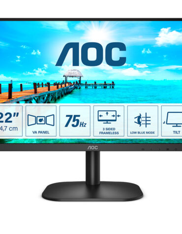 AOC B2 22B2H/EU computer monitor 54,6 cm (21.5") 1920 x 1080 Pixels Full HD LED Zwart