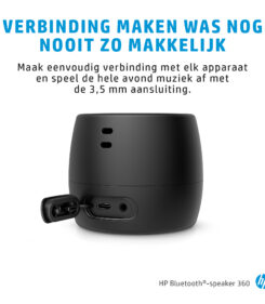 HP Black Bluetooth Speaker 360