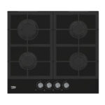 Beko HILG 642C5 SB Zwart Ingebouwd 60 cm Gaskookplaat 4 zone(s)