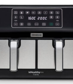 Kenwood HFM20.000MB friteuse Dubbel 8 l Vrijstaand 1700 W Heteluchtfriteuse Zwart