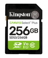 Kingston Technology 256GB SDXC Canvas Select Plus Gen3 150MB/s C10 UHS-I U1 V10