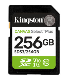 Kingston Technology 256GB SDXC Canvas Select Plus Gen3 150MB/s C10 UHS-I U1 V10