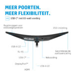 HP E34m G4 WQHD Curved USB-C conferentiemonitor