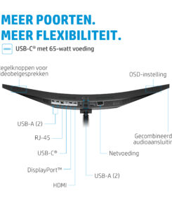 HP E34m G4 WQHD Curved USB-C conferentiemonitor