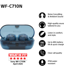 Sony WFC710NL.CE7 hoofdtelefoon/headset True Wireless Stereo (TWS) In-ear Oproepen/muziek USB Type-C Bluetooth Blauw