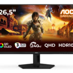 AOC G4 Q27G41ZDF computer monitor 67,3 cm (26.5") 2560 x 1440 Pixels Quad HD QD-OLED Zwart, Rood