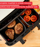 Tefal Dual Easy Fry & Grill EY905D Easy Fry & Grill Dual EY905D 8,3L heteluchtfriteuse met dubbele lades rvs
