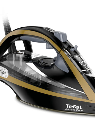 Tefal FV9865E0 strijkijzer Droog- & stoomstrijkijzer Durilium Autoclean strijkzool 3000 W Zwart, Goud