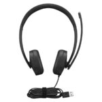 Lenovo 4XD1P83425 hoofdtelefoon/headset Bedraad Hoofdband Oproepen/muziek USB Type-A Zwart
