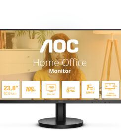 AOC 24B3HMA2 computer monitor 60,5 cm (23.8") 1920 x 1080 Pixels Full HD LED Zwart