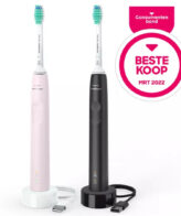 Philips Sonicare 3100 series 3100 series HX3675/15 2x Sonische, elektrische tandenborstels - Zwart/Roze