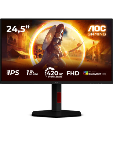 AOC G4 25G4KUR computer monitor 62,2 cm (24.5") 1920 x 1080 Pixels Full HD LED Zwart, Rood