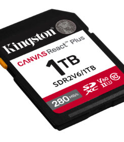 Kingston Technology 1TB Canvas React Plus SDXC UHS-II 280R/150W U3 V60 voor Full HD/4K