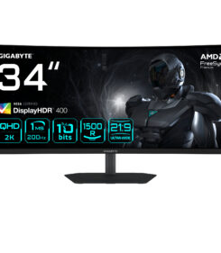 GIGABYTE G34WQC2 computer monitor 86,4 cm (34") 3440 x 1440 Pixels UltraWide Quad HD LED Zwart