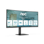 AOC V5 CU34V5C/BK/23 computer monitor 86,4 cm (34") 3440 x 1440 Pixels Wide Quad HD LED Zwart