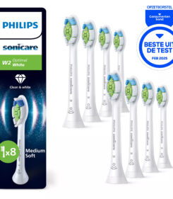 Philips Optimal White HX6068/87 Set van 8 opzetborstels