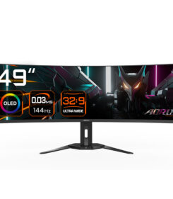 GIGABYTE AORUS CO49DQ computer monitor 124,5 cm (49") 5120 x 1440 Pixels Dual QHD OLED Zwart