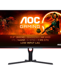 AOC G3 U32G3X/BK computer monitor 80 cm (31.5") 3840 x 2160 Pixels 4K Ultra HD LED Zwart, Rood