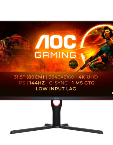 AOC G3 U32G3X/BK computer monitor 80 cm (31.5") 3840 x 2160 Pixels 4K Ultra HD LED Zwart, Rood
