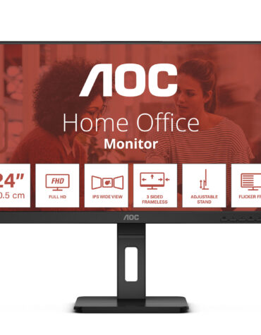 AOC E3 24E3QAF computer monitor 60,5 cm (23.8") 1920 x 1080 Pixels Full HD LCD Zwart