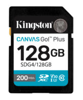 Kingston Technology Canvas Go! Plus 128GB SDXC Canvas Go Plus Gen4 200MB/s C10 UHS-I U3 V30