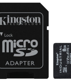 Kingston Technology 8GB microSDHC Industrial C10 A1 pSLC-kaart + SD-adapter