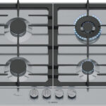 Bosch Serie 6 PCH6A5I90 kookplaat Roestvrijstaal Ingebouwd 60 cm Gaskookplaat 4 zone(s)