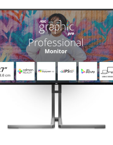 AOC U3 U27U3CV computer monitor 68,6 cm (27") 3840 x 2160 Pixels 4K Ultra HD LCD Zwart