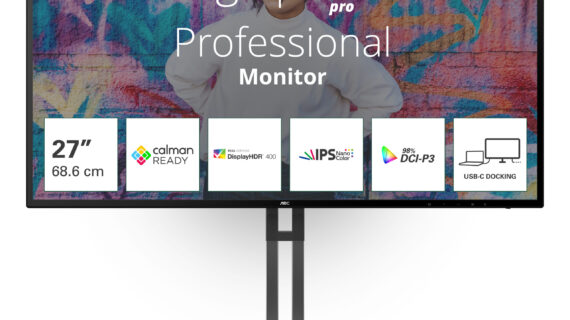 AOC U3 U27U3CV computer monitor 68,6 cm (27") 3840 x 2160 Pixels 4K Ultra HD LCD Zwart