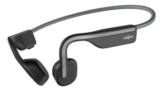 SHOKZ OpenMove Hoofdtelefoons Draadloos Neckband Sporten Bluetooth Grijs