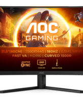 AOC G4 CQ32G4VE computer monitor 80 cm (31.5") 2560 x 1440 Pixels Quad HD LCD Zwart, Grijs