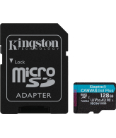 Kingston Technology 128GB microSDXC Canvas Go! Plus Gen4 200MB/s A2 U3 V30 kaart + adapter