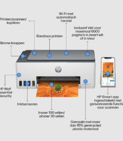 HP Smart Tank 5105 Draadloos All-in-One Kleur Printer, Kopieerapparaat, scanner